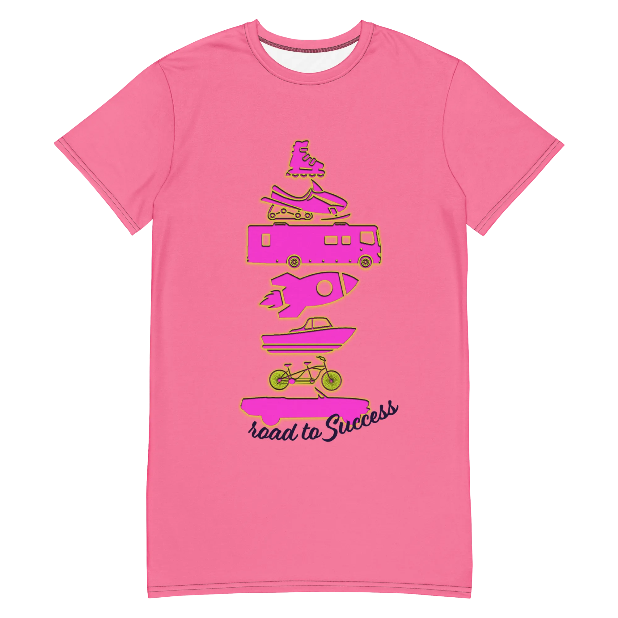 Road to Success T-shirt dress