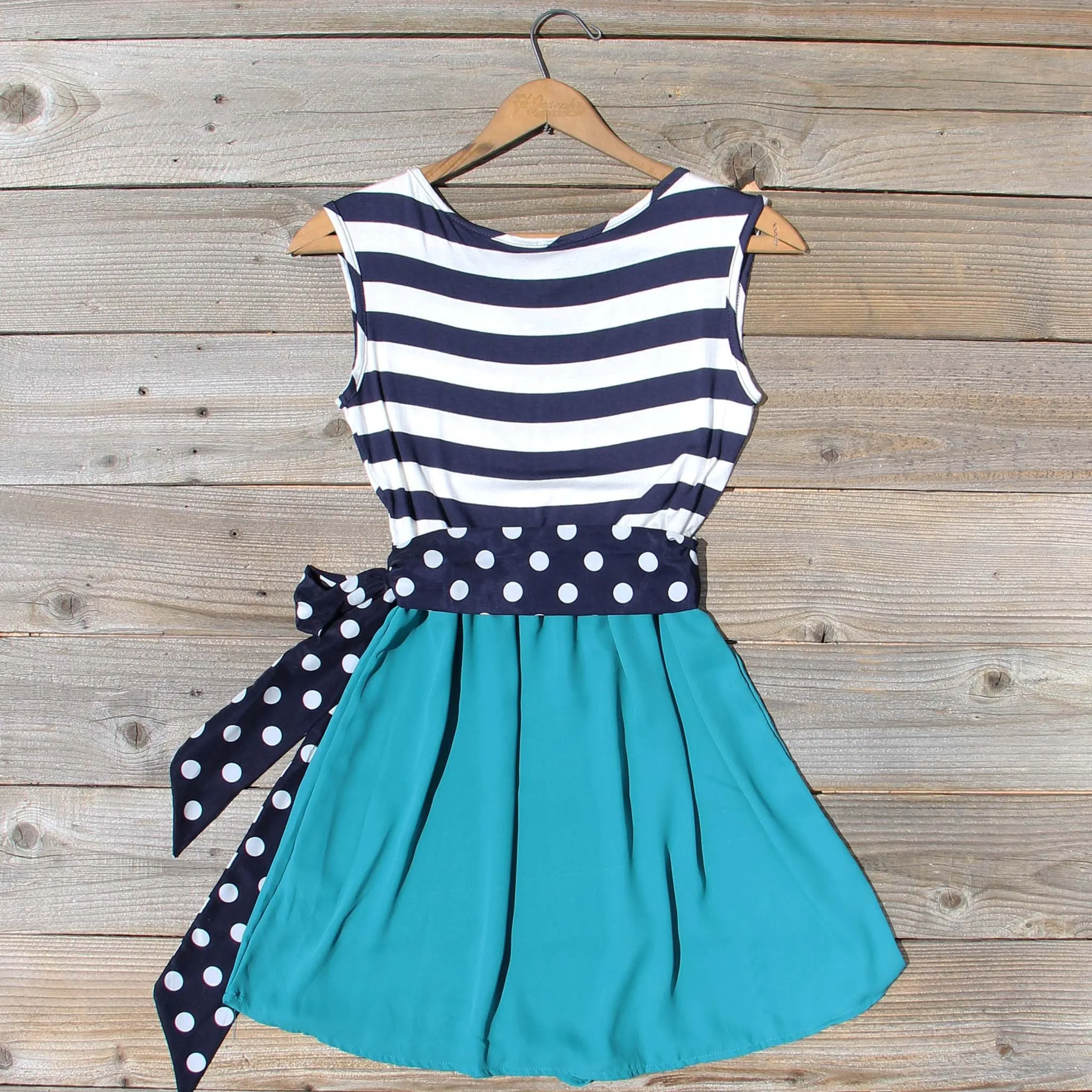Smoke Blossom Dress in Teal