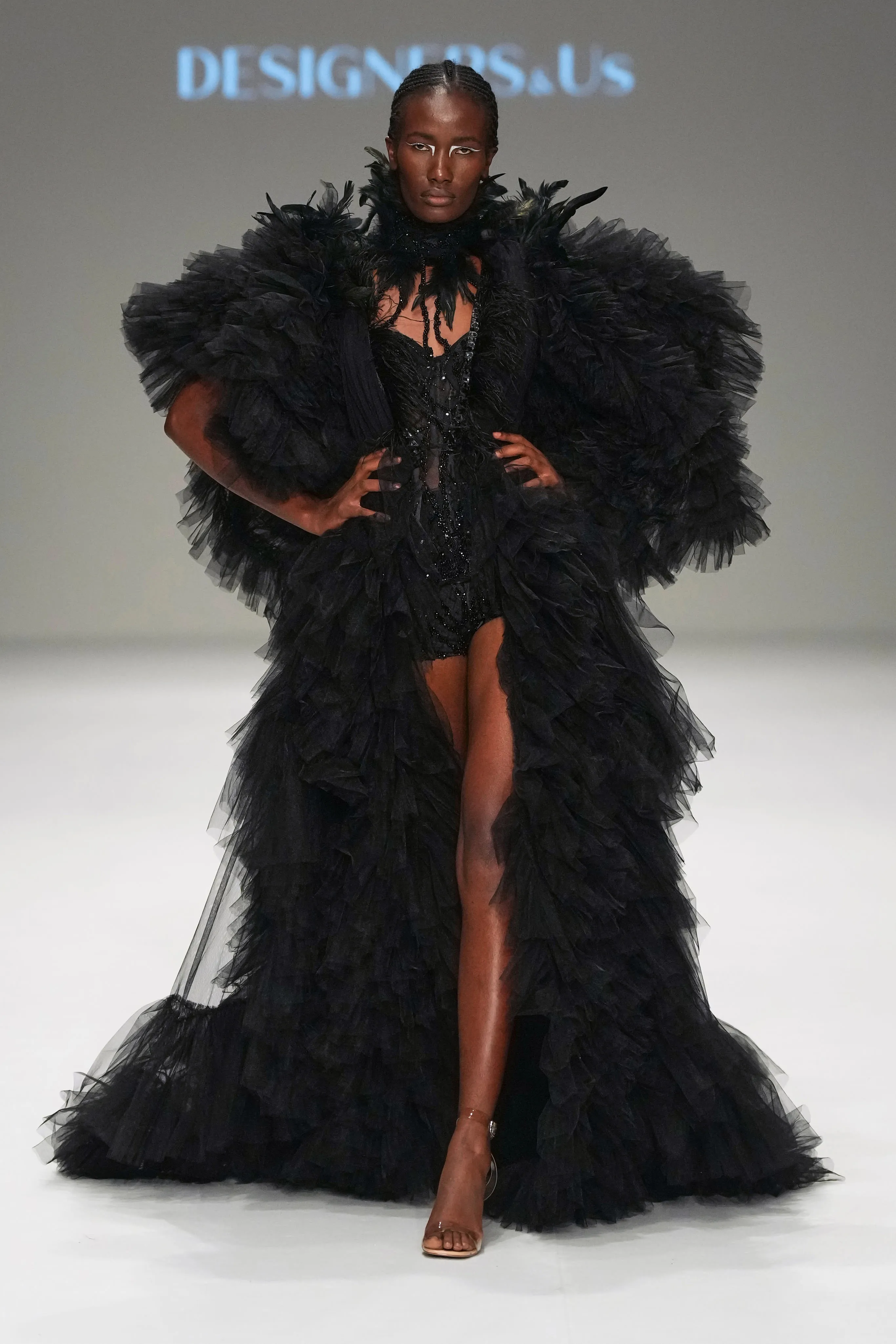 Swan's Nocturnal Elegance Dress