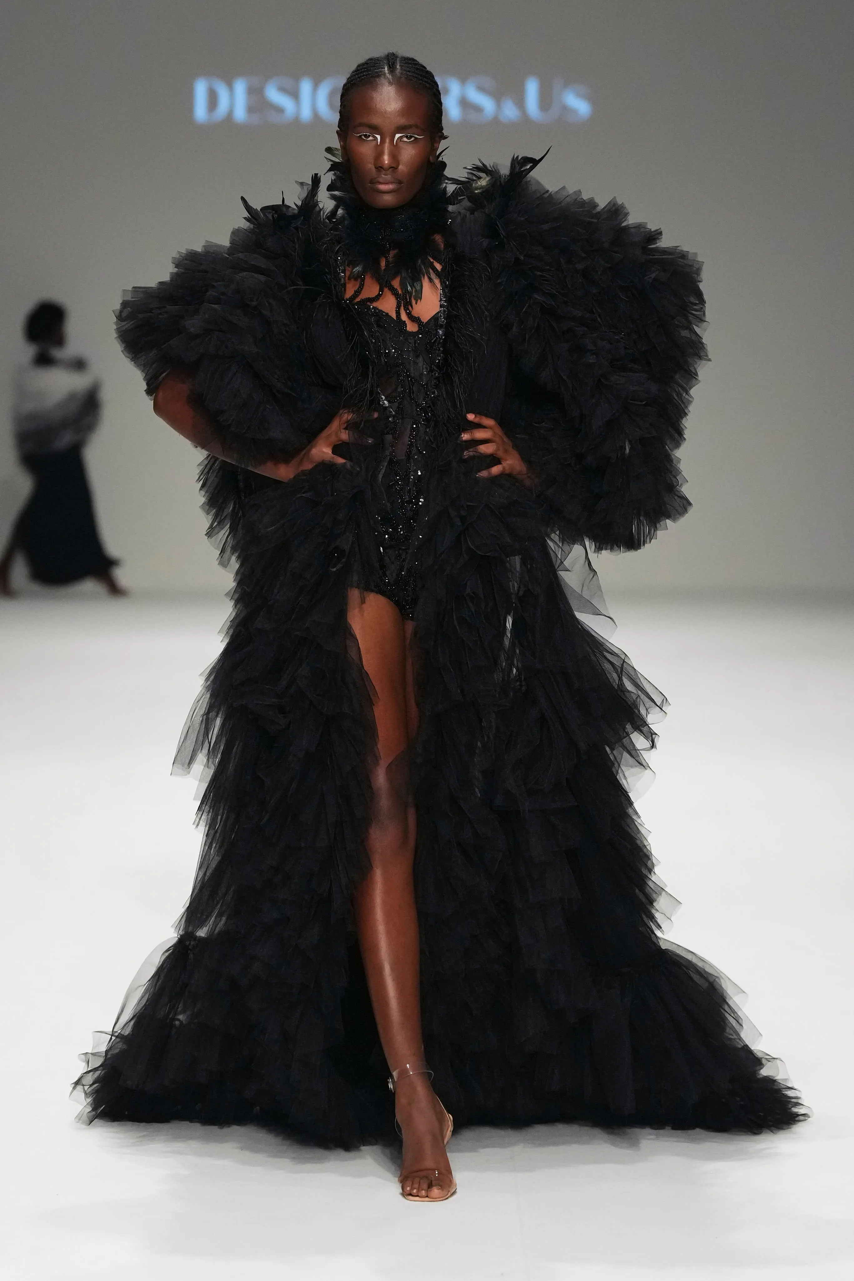 Swan's Nocturnal Elegance Dress