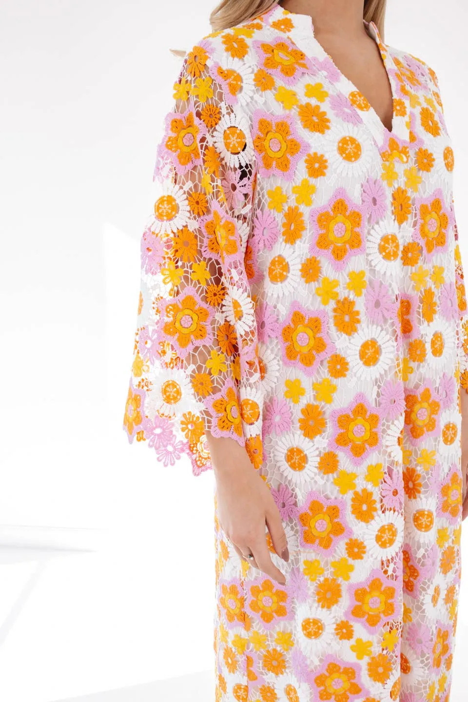 The Hali Lace Midi Dress: J. Marie Collections