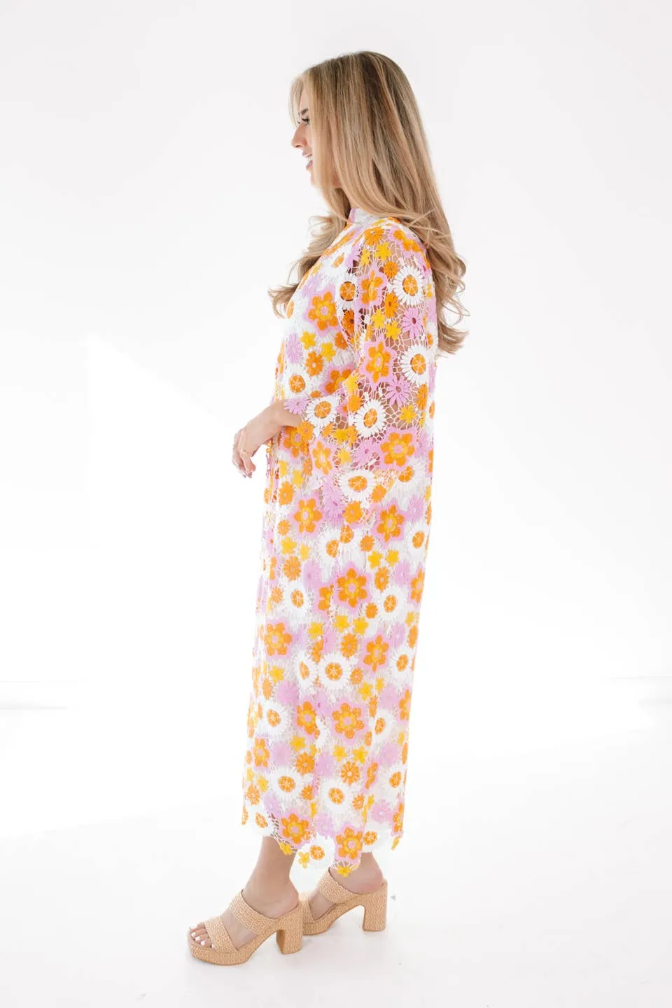 The Hali Lace Midi Dress: J. Marie Collections