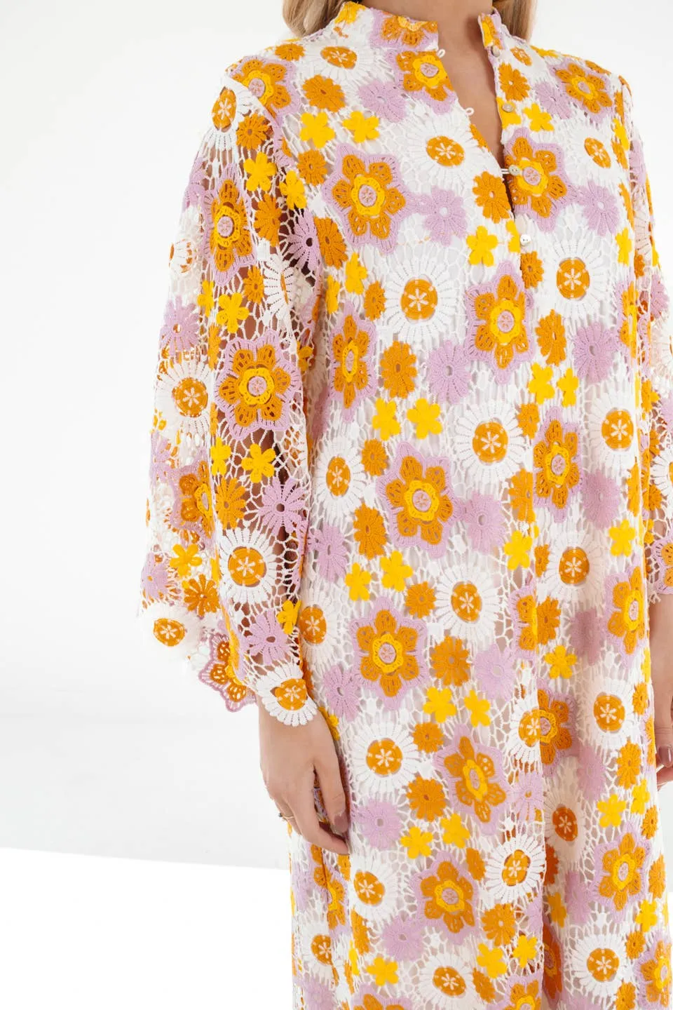 The Hali Lace Midi Dress: J. Marie Collections