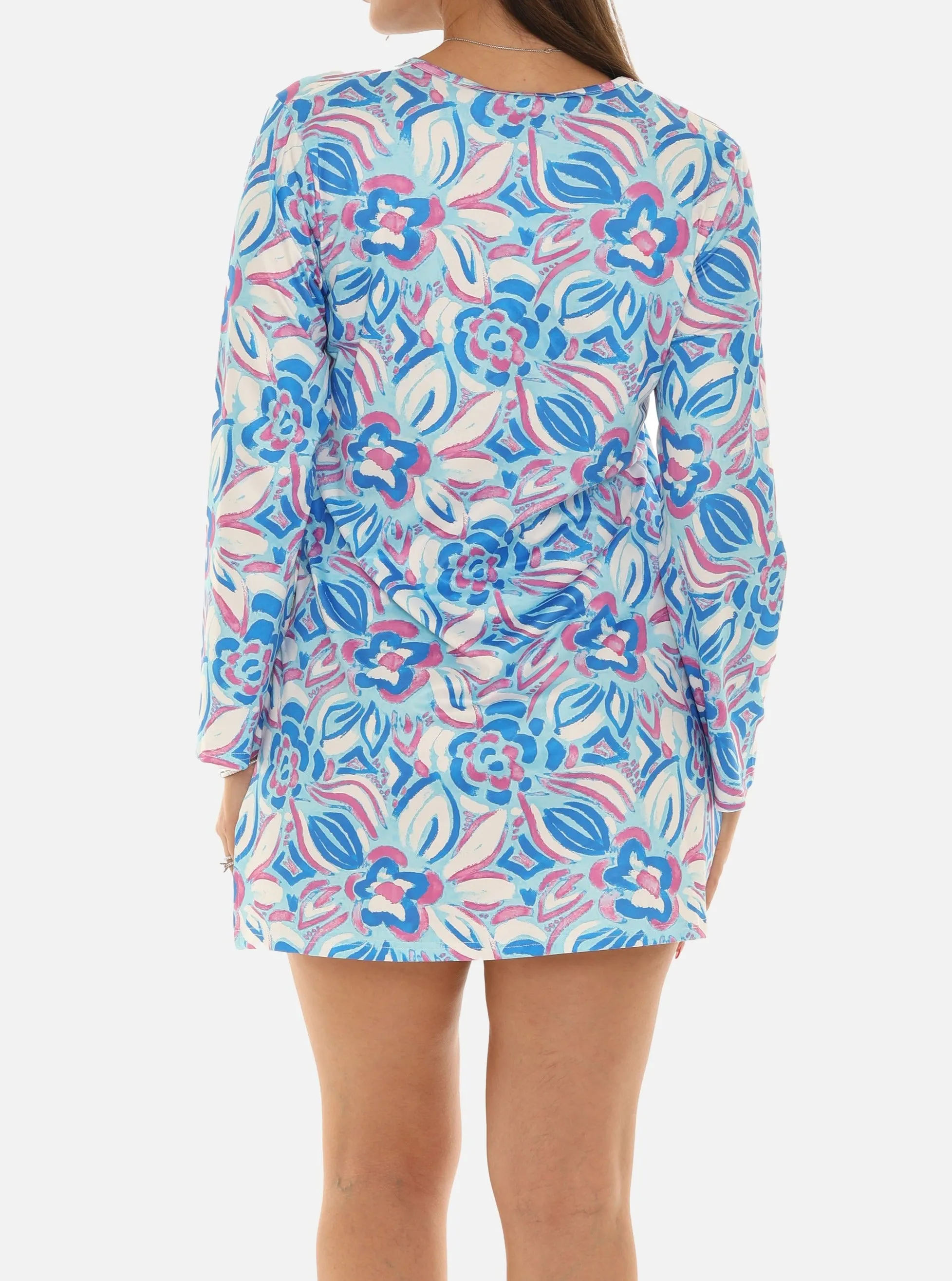 UPF 50  Long Sleeves Short Dress