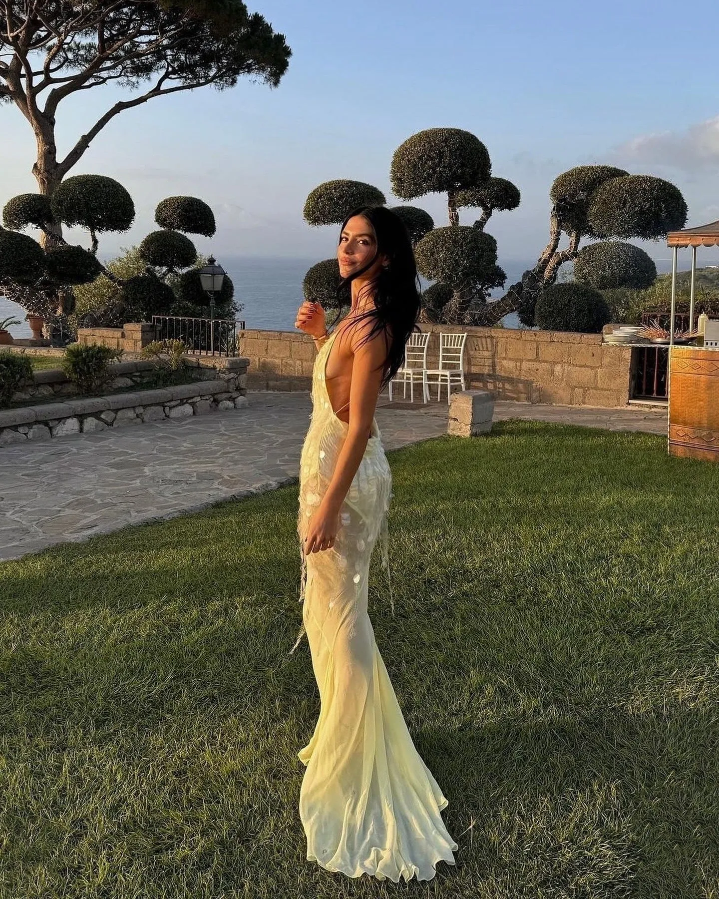 Vvsha Haily Sequin Gown Dress