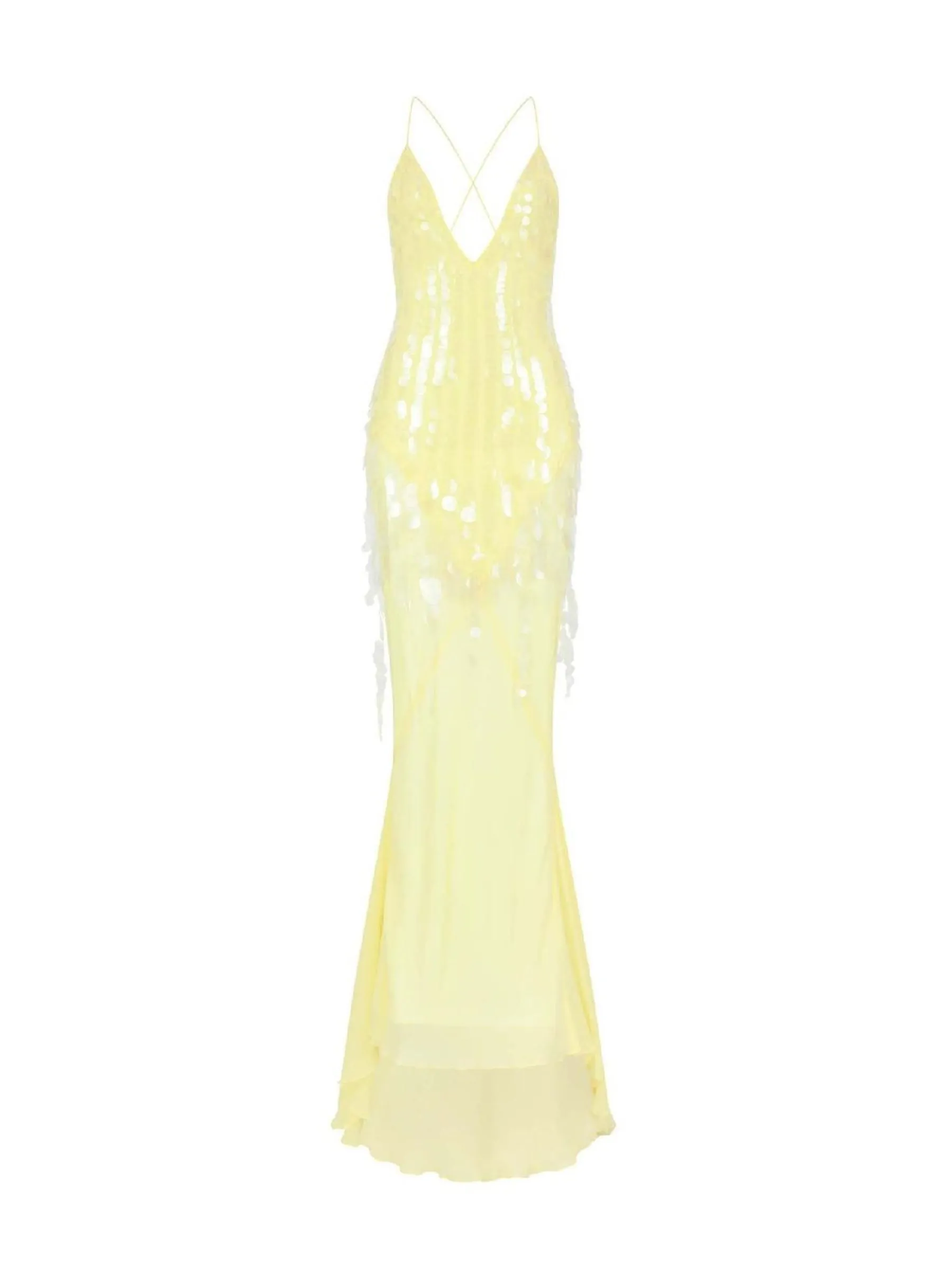 Vvsha Haily Sequin Gown Dress
