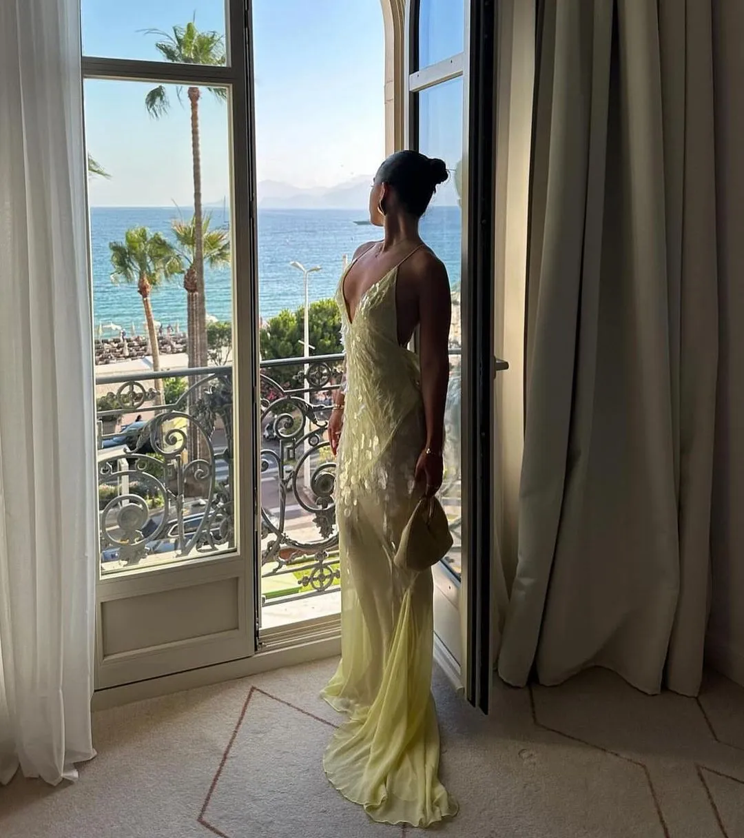 Vvsha Haily Sequin Gown Dress