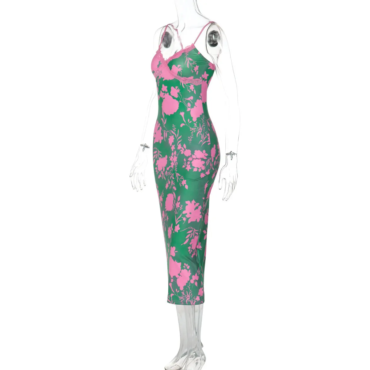 Vvsha Mireille Printed Midi Dress