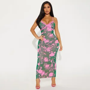 Vvsha Mireille Printed Midi Dress