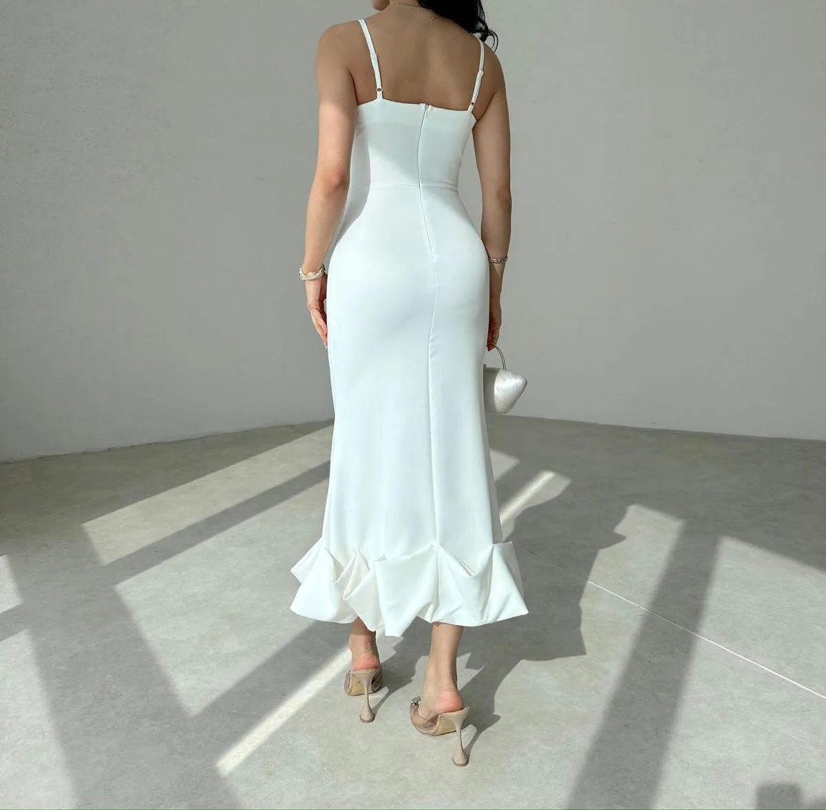 Wenkouban-Christmas Thanksgiving Gift New Year's Eve Dress party look inspos back to school dress  Dominic Shirred Midi Length Dress