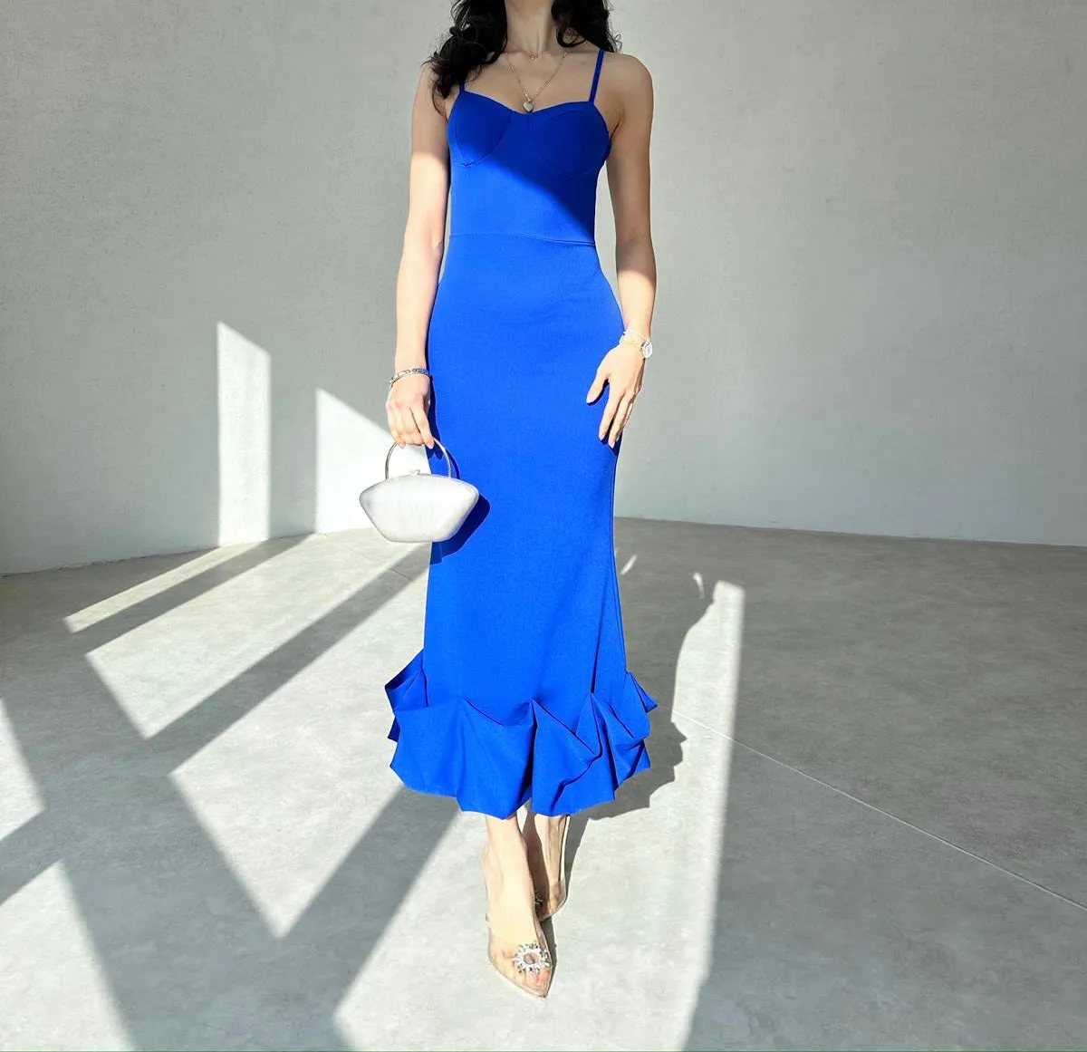 Wenkouban-Christmas Thanksgiving Gift New Year's Eve Dress party look inspos back to school dress  Dominic Shirred Midi Length Dress