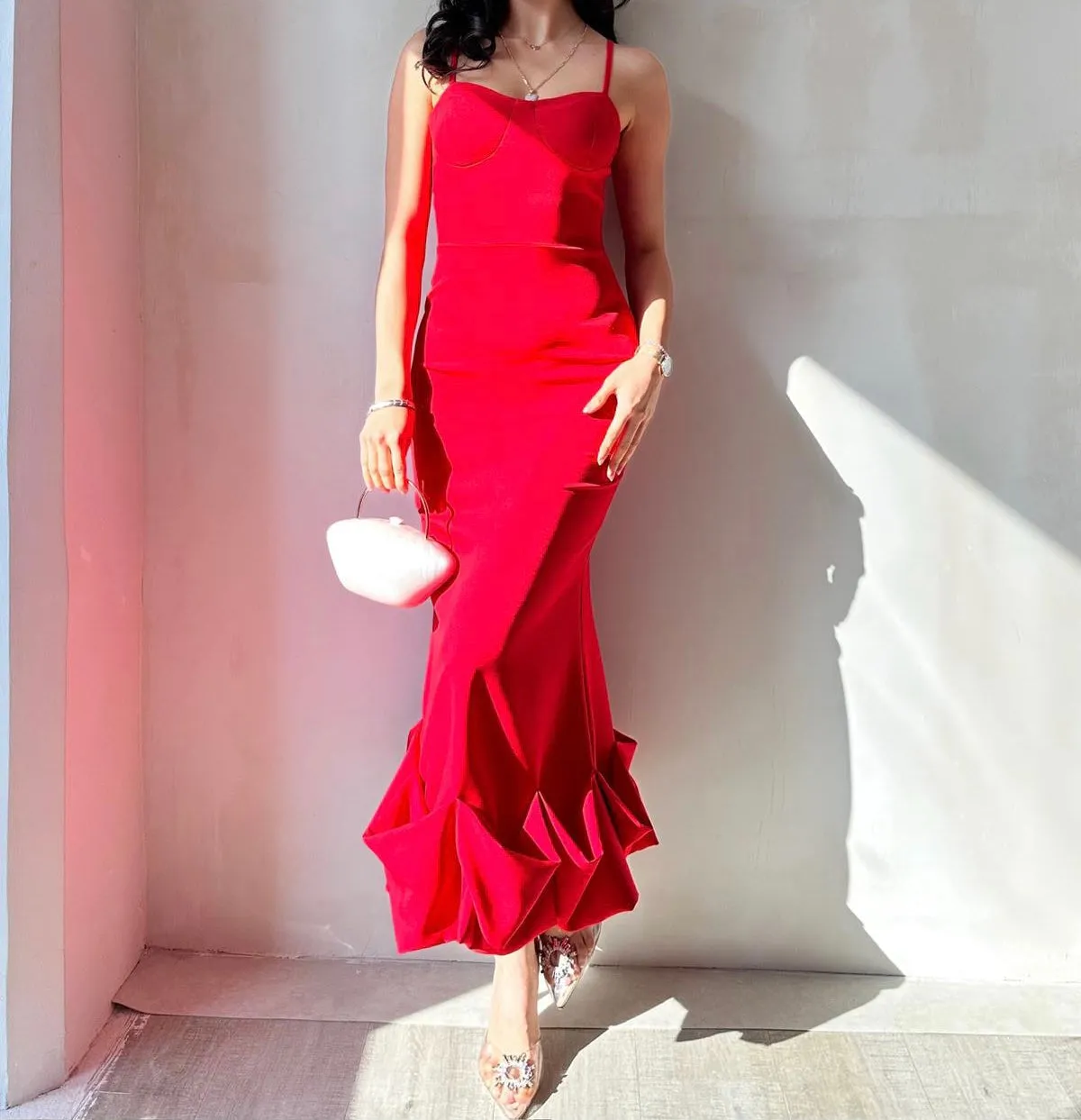 Wenkouban-Christmas Thanksgiving Gift New Year's Eve Dress party look inspos back to school dress  Dominic Shirred Midi Length Dress