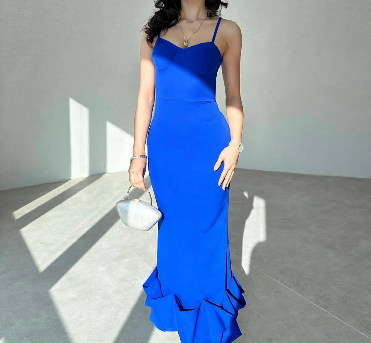Wenkouban-Christmas Thanksgiving Gift New Year's Eve Dress party look inspos back to school dress  Dominic Shirred Midi Length Dress