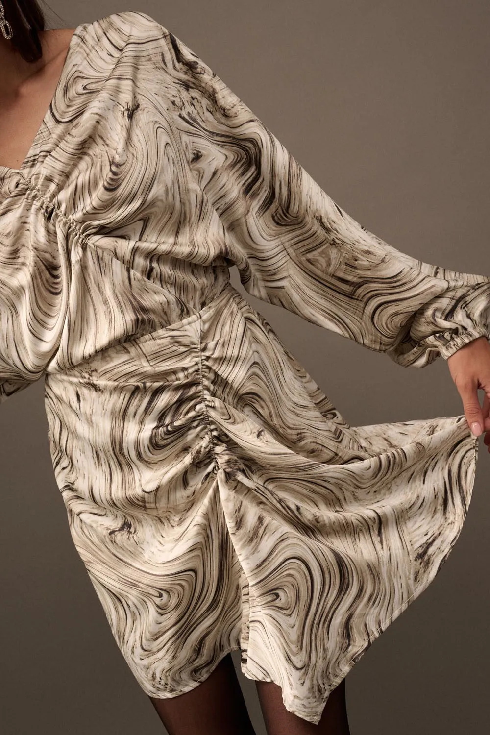 Whirlwind Allure Long Sleeve Mini Dress