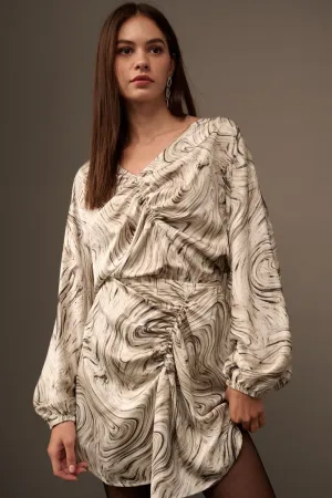 Whirlwind Allure Long Sleeve Mini Dress