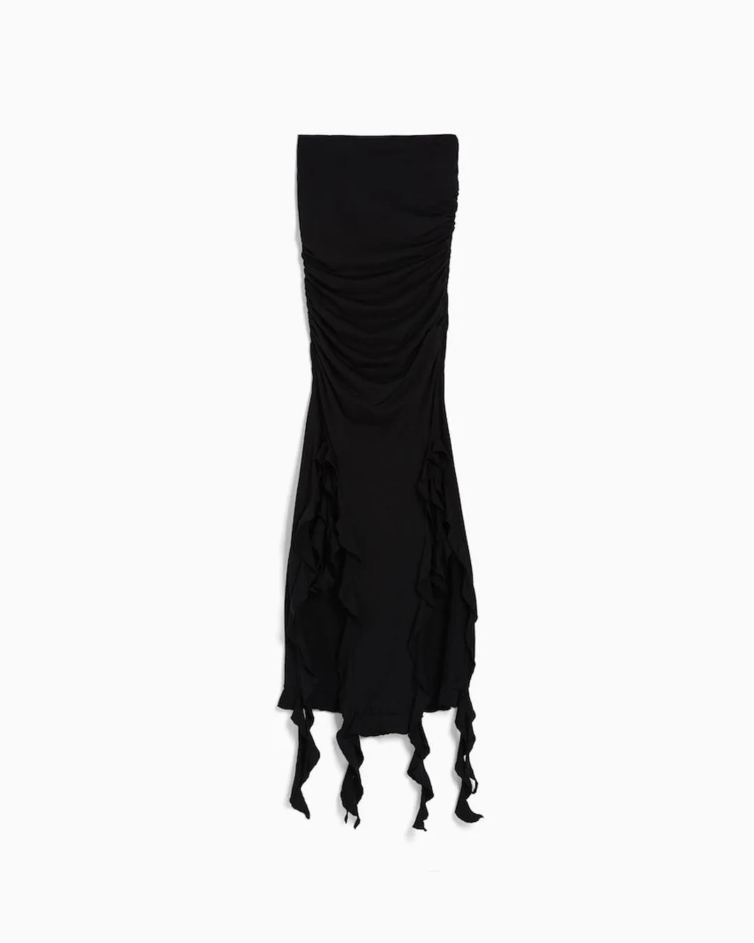 Y2K Style Irregular Pattern Party Dress In Black