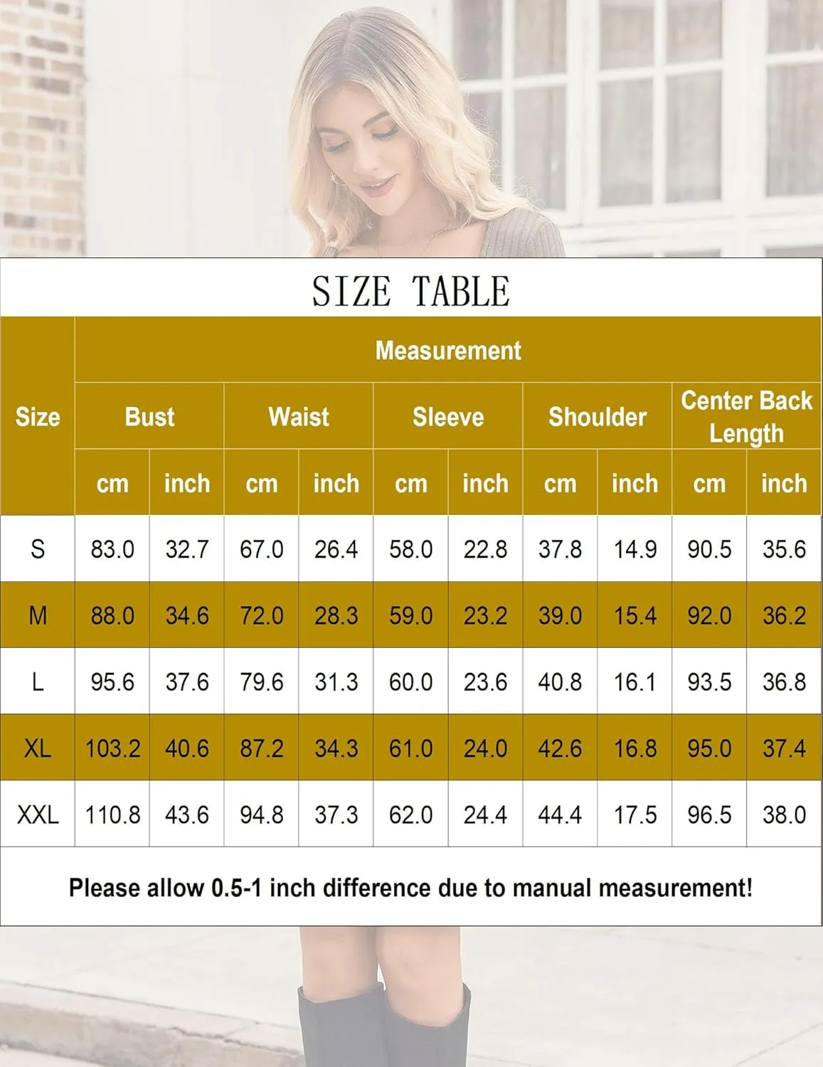 Zeagoo Womens Casual Sweater Dress Square Neck Knit Long Sleeve Dress
